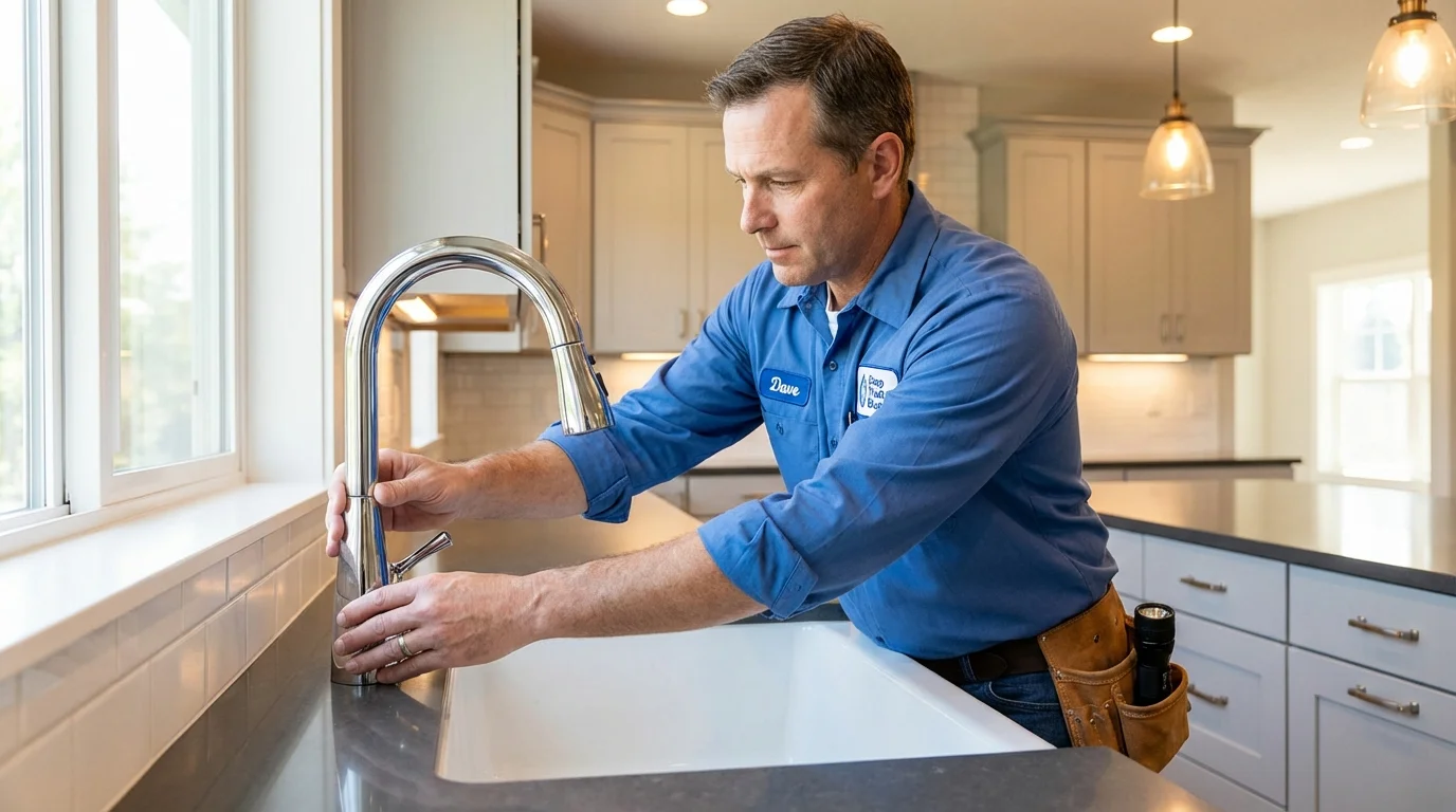 Kitchen faucet installation by Johns Plumbing LLC in Claremore